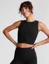 Beyond Yoga Featherweight Center Stage Cropped Tank