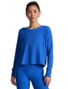 Beyond Yoga Featherweight Daydreamer Pullover In Court Blue Heather