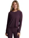 Beyond Yoga Featherweight Long Sleeve T-shirt In Purple