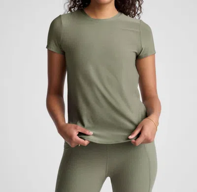 Beyond Yoga Women's Featherweight On The Down Top In Grey Sage Heather In Multi