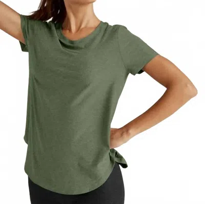 Beyond Yoga Women's Featherweight On The Down Top In Moss Green Heather