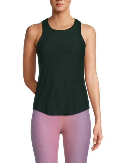 Beyond Yoga Women's Featherweight Solid Tank Top In Forest Green