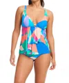 Beyond Yoga Women's Full Circle Cascade Tankini In Multi In Multi