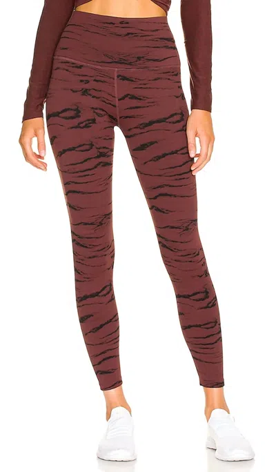 Beyond Yoga Women's Jacquard Legging In Rosewood In Burgundy