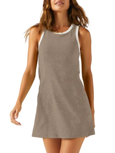 Beyond Yoga Women's Outlines Performance Minidress In Birch Cloud White
