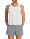 Beyond Yoga Women's Powerbeyond Lite Resilien Crew Neck Tank In Gray Mist