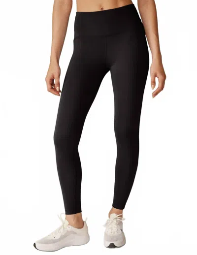 BEYOND YOGA WOMEN'S POWERBEYOND STRIVE MIDI LEGGING IN BLACK