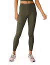 Beyond Yoga Powerbeyond Midi Legging In Modern Olive In Green