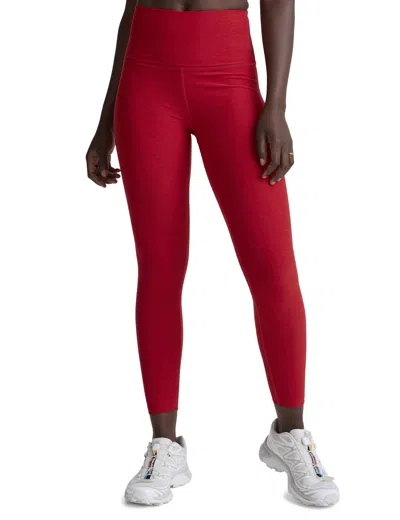 Beyond Yoga Women's Spacedye Caught In The Midi High Waisted Legging In Red