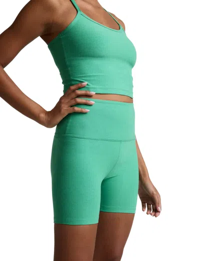 Beyond Yoga Women's Spacedye Keep Pace 5" Biker Short In Green