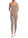 Beyond Yoga Women's Spacedye New Moves Squareneck Jumpsuit In Birch Cloud