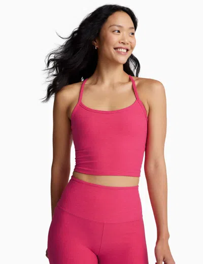 BEYOND YOGA WOMEN'S SPACEDYE SLIM RACERBACK CROPPED TANK