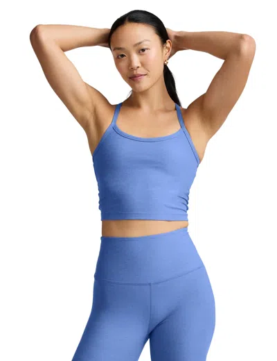 Beyond Yoga Women's Spacedye Slim Racerback Cropped Tank In Blue