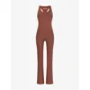 Beyond Yoga Spacedye All Around Jumpsuit In Bold Mocha Heather