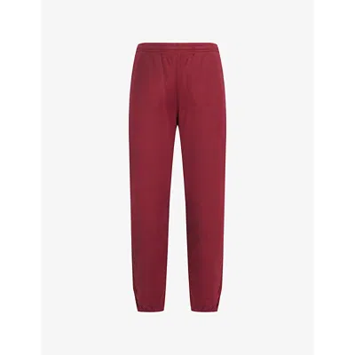 Beyond Yoga Womens By On The Go Straight-leg Cotton-blend Jersey Jogging Bottoms California Merlot