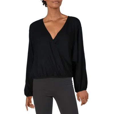 Beyond Yoga Womens Heathered Short Wrap Top