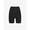 Beyond Yoga Spacedye In The Mix High-waist Biker Shorts In Darkest Night