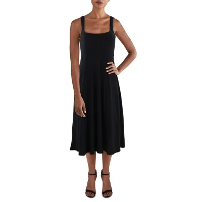 Beyond Yoga Womens Square Neck Casual Midi Dress