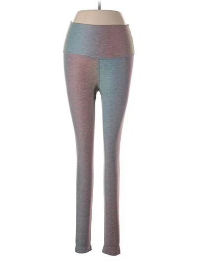 Pre-owned Beyond Yoga Yoga Pants In Gray