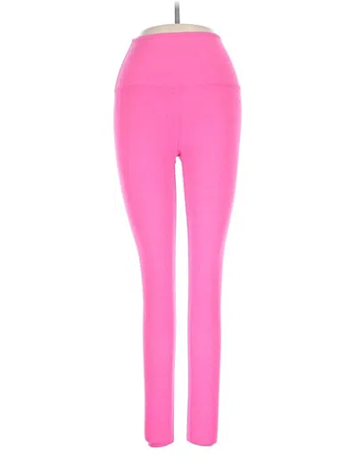 Pre-owned Beyond Yoga Yoga Pants In Pink