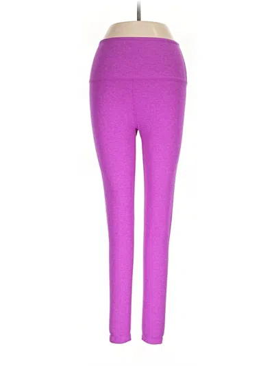 Pre-owned Beyond Yoga Yoga Pants In Purple