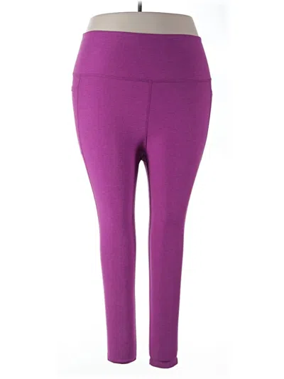 Pre-owned Beyond Yoga Yoga Pants In Purple