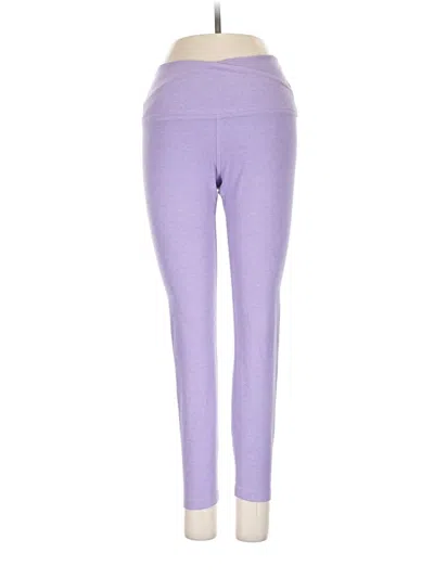 Pre-owned Beyond Yoga Yoga Pants In Purple