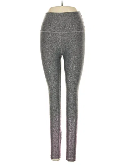 Pre-owned Beyond Yoga Yoga Pants In Silver