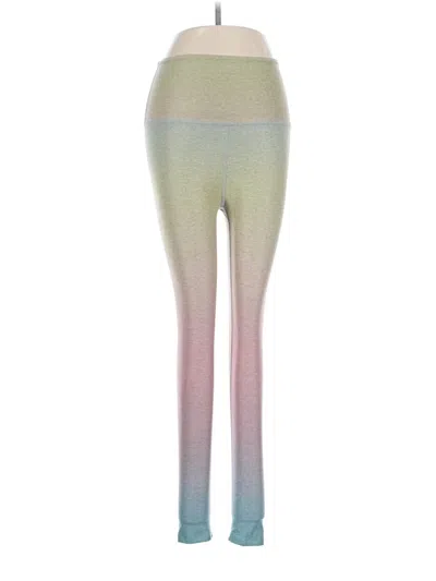 Pre-owned Beyond Yoga Yoga Pants In Silver