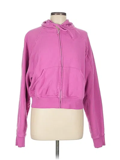 Pre-owned Beyond Yoga Zip Up Hoodie In Purple