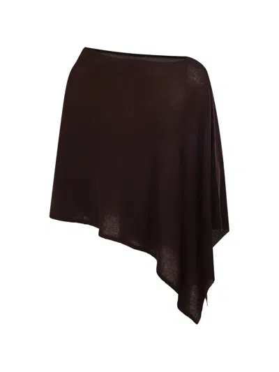 Beyou Asymmetric Sweater In Brown