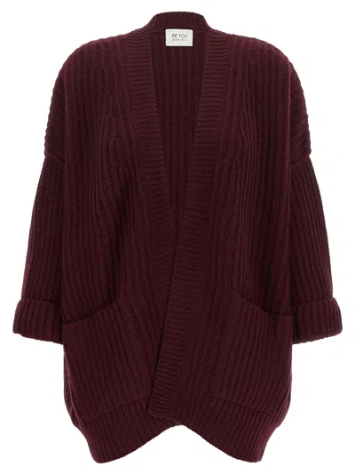 Beyou Be You '3079' Cardigan In Brown