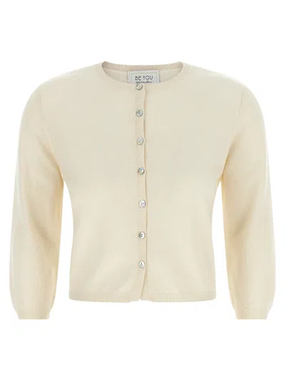 Beyou Be You '3080' Cardigan In White