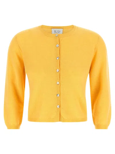 Beyou Be You '3080' Cardigan In Yellow