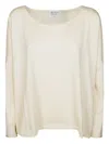 Beyou Boat-neck Sweater In Neutral