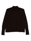 Beyou Cashmere Turtle-neck Sweater In Brown