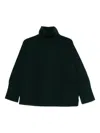 Beyou Button Roll-neck Knitwear In Green