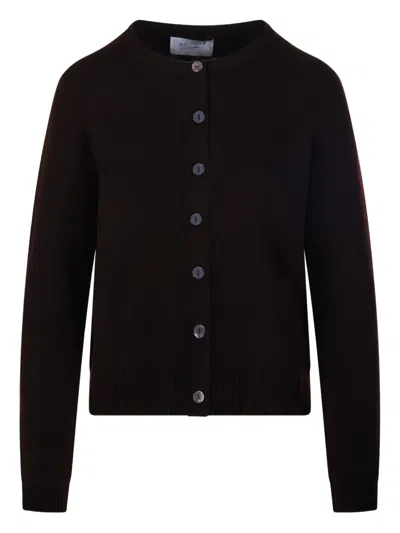 Beyou Buttoned Cardigan In Black