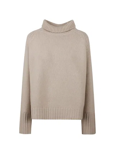 Beyou Cable-knit Roll-neck Sweater In Blue
