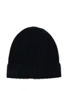 Beyou Ribbed-knit Cashmere Beanie In Blue