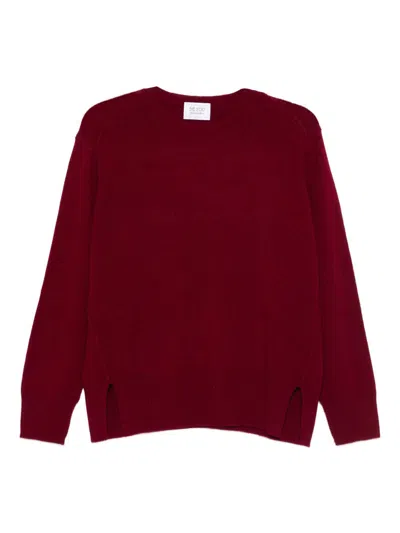 Beyou Cashmere Crewneck Sweater In Burgundy