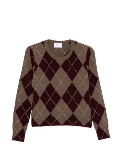 Beyou Cashmere Crewneck Sweater In Burgundy