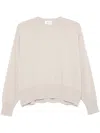 Beyou Cashmere Crewneck Sweater In Neutral