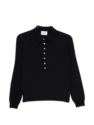 Beyou Cashmere Polo Shirt In Black