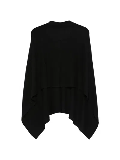 Beyou Cashmere Poncho In Black