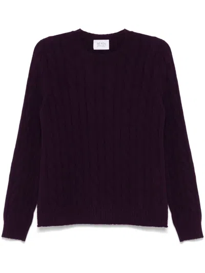 Beyou Cashmere Sweater In 紫色