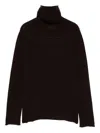 Beyou Cashmere Turtle-neck Sweater In Brown