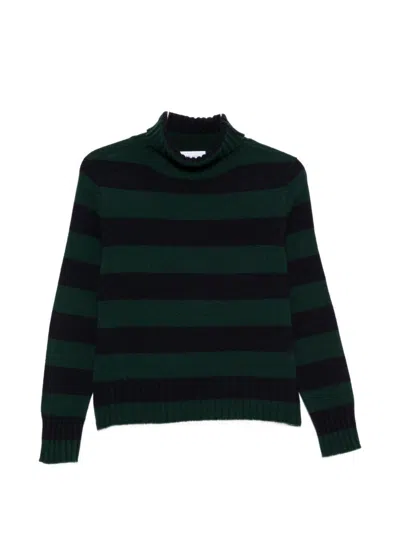 Beyou Cashmere Turtle-neck Sweater In Green
