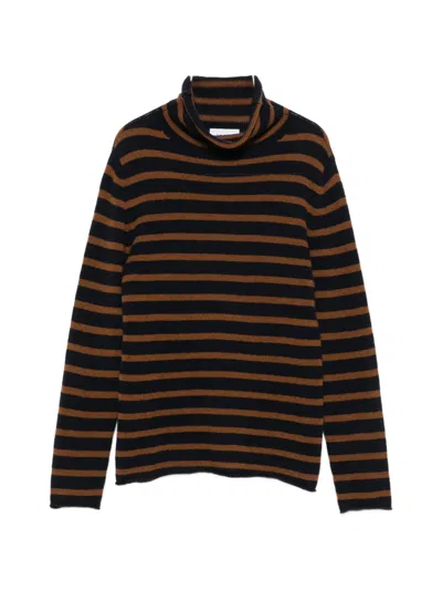 Beyou Cashmere Turtle-neck Sweater In Navy