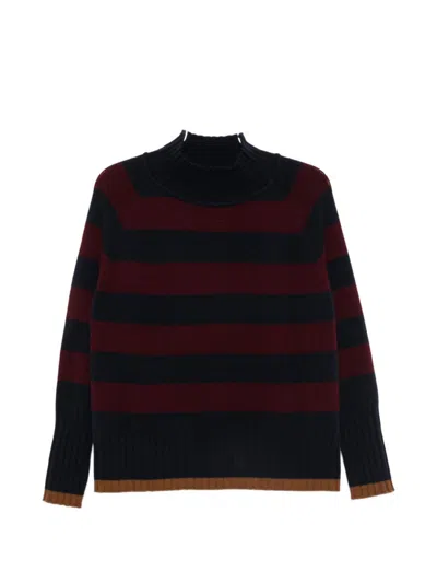 Beyou Cashmere Turtle-neck Sweater In Multi